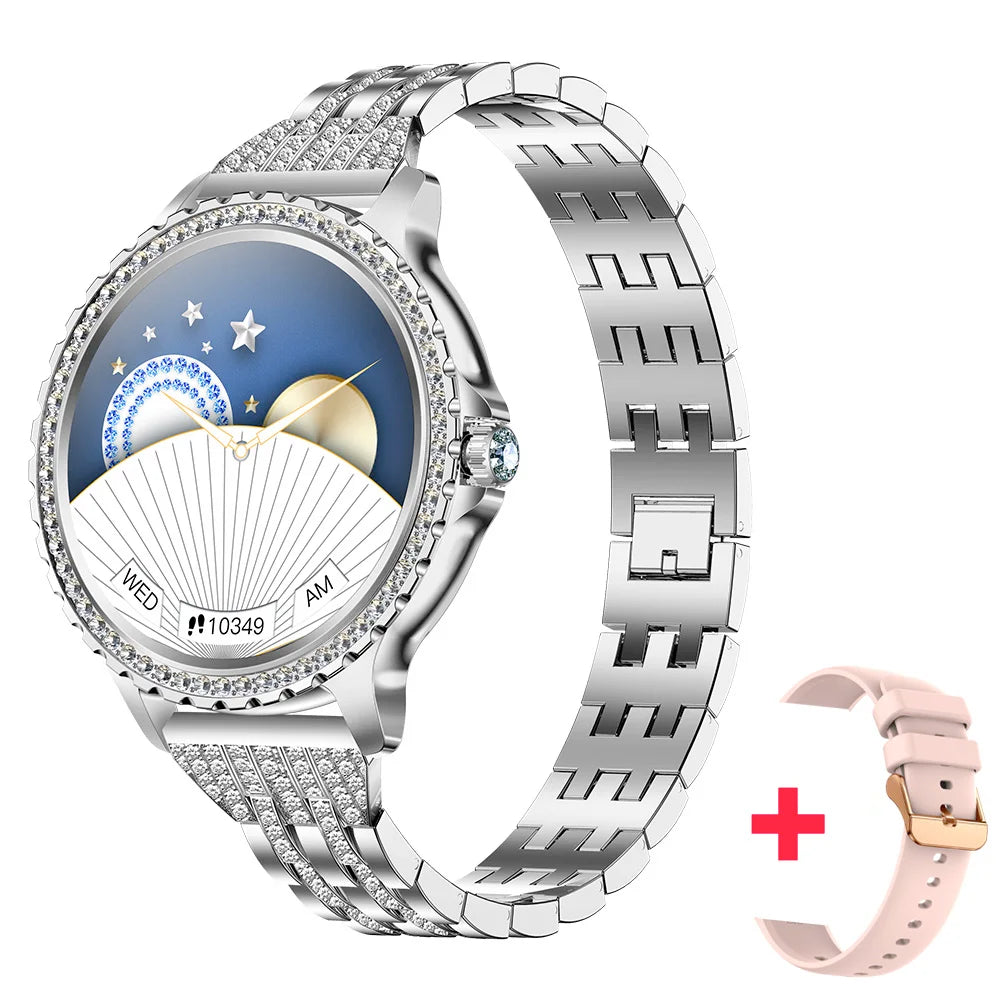 2025 New Blue Tooth Call Woman Smart Watch Man Sports Fitness Bracelet Waterproof Body Temperature Smartwatch For Android IOS Oasis Select SV3MXI A PIS