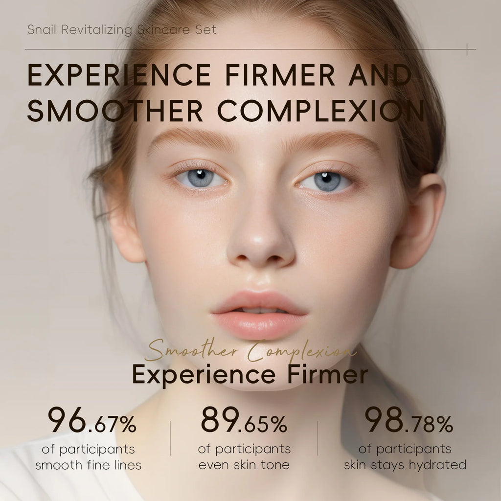 Snail Revitalizing Skincare Set – Face Cream, Serum & Eye Cream
