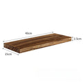 Balcony wall suspended wooden shelving partition Bathroom living room plank wall hanging shelving Oasis Select Retro color