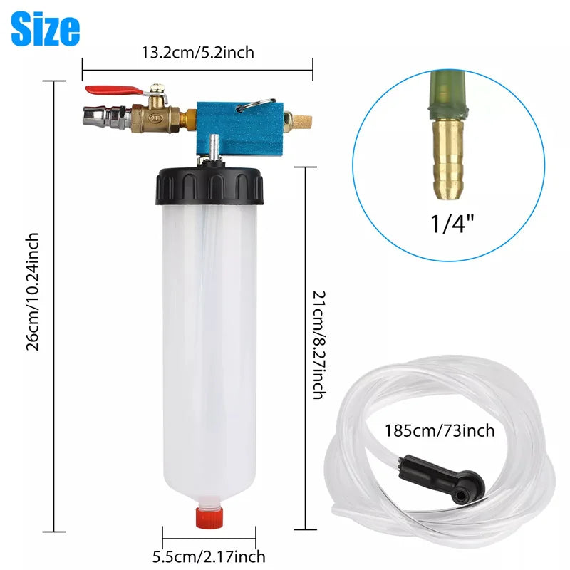 Car Brake Fluid Oil Change Tool Hydraulic Clutch Oil Bleeder Empty Exchange Drained Equipment For Motorbike Oasis Select