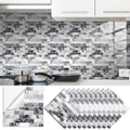 Grey Mosaic Pattern Home Decor Wall Stickers Kitchen Bathroom Refurbished Self-adhesive Paper Wall Decoration Oasis Select TS335 10x10cm-10 pieces