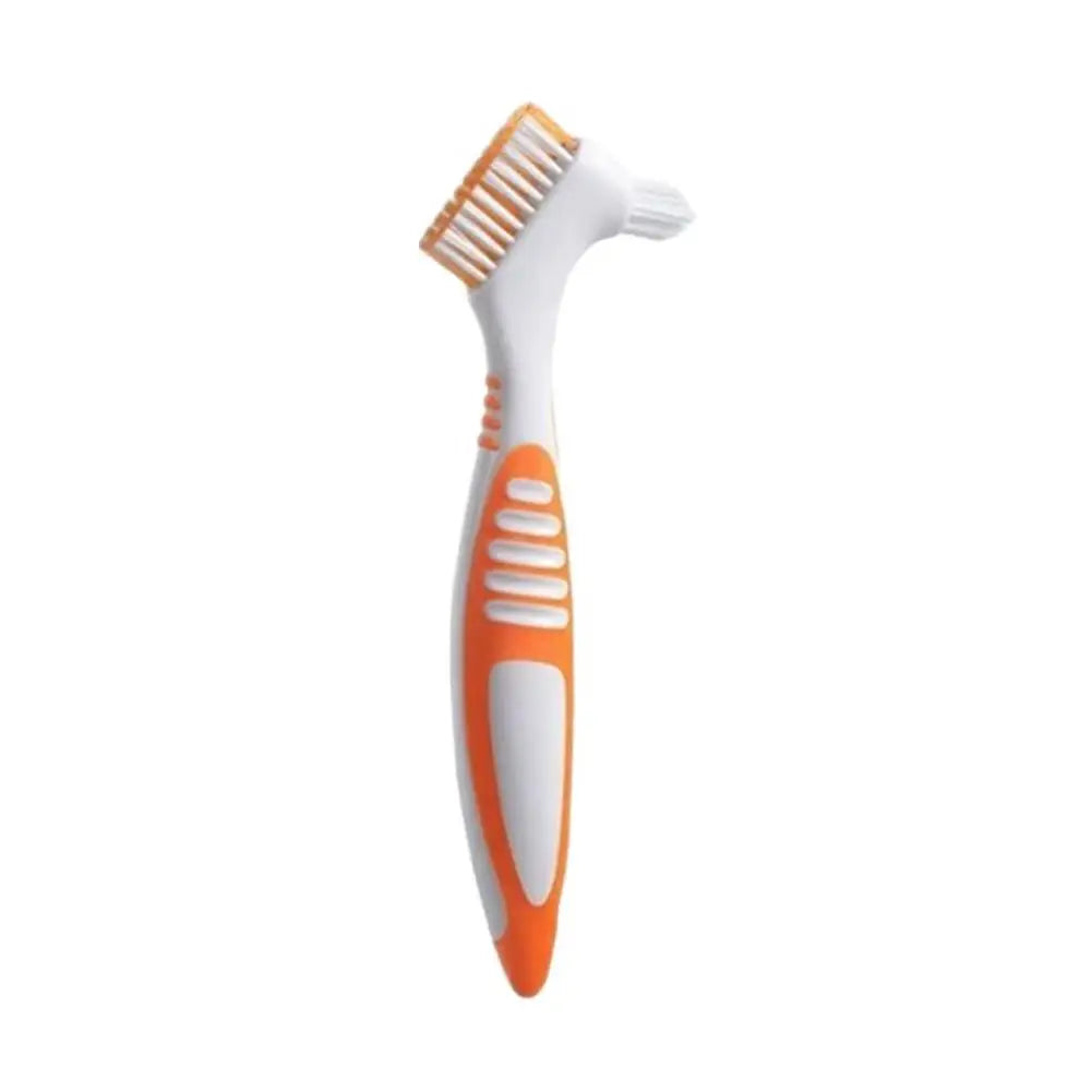 Double-Sided Denture Brush – Soft Bristles & Anti-Slip Handle Denture Cleaning Brush Oasis Select D