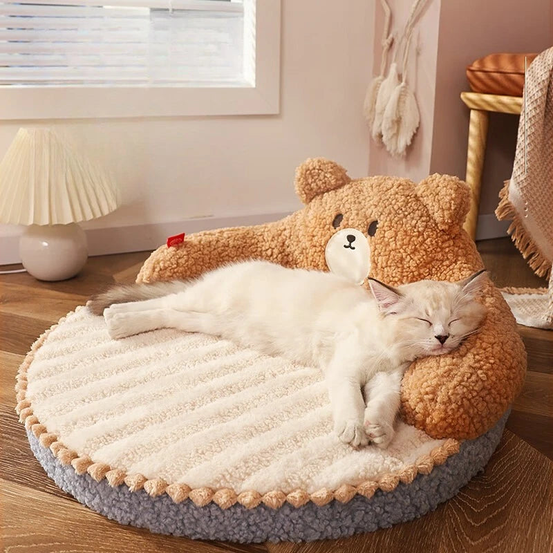 All-Season Cat Bed Warm Winter Pet Bed Kitten Sleeping Nest Cat Mat Kitty Supplies Cat Bed Oasis Select