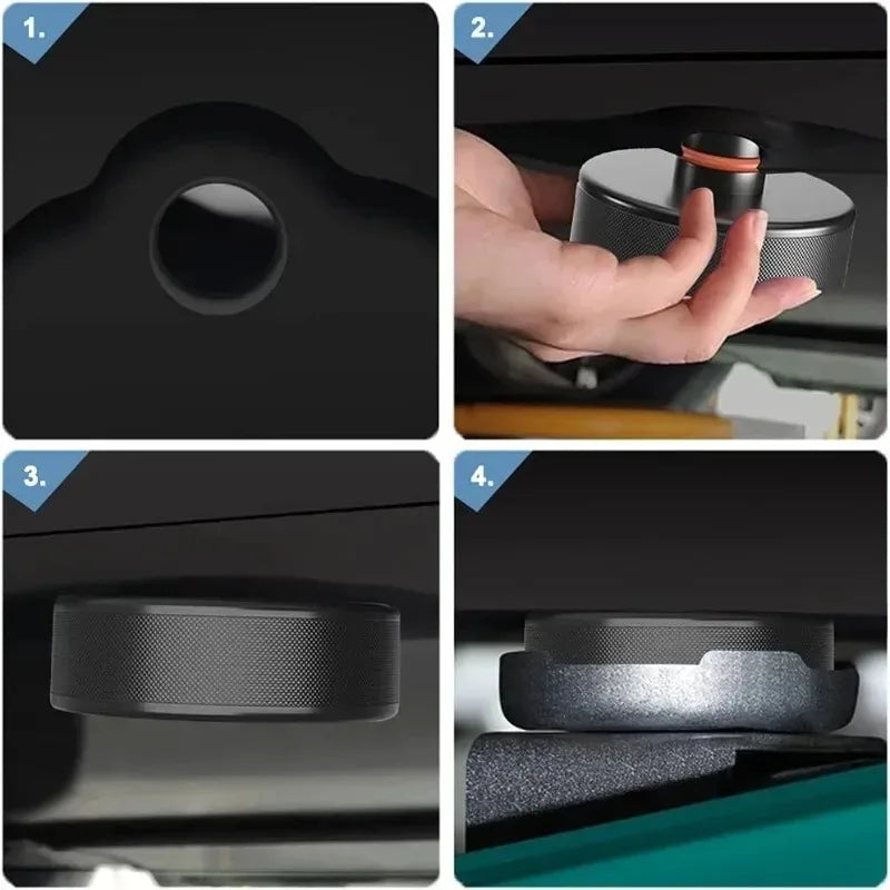 4pcs Heavy Duty Rubber Lifting Jack Pad for Tesla Model 3/S/X/Y/Y Juniper Lift Pucks Accessories for Tesla Vehicles 2013 To 2026 Oasis Select