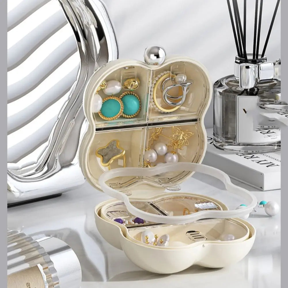 3-Layer Mini Storage Box – Pill, Jewelry & Travel Organizer