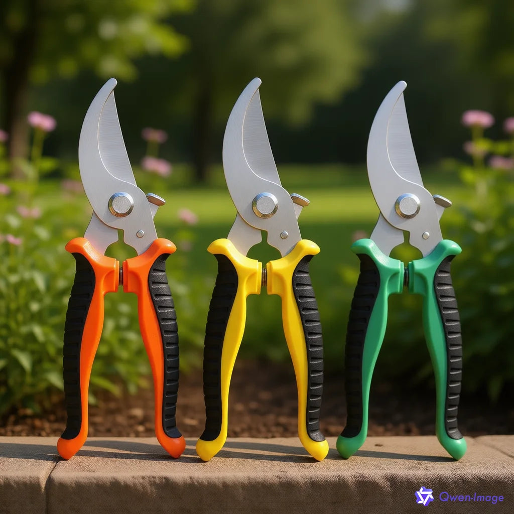 Heavy Duty Pruning Shears Stainless Steel Garden Scissors Fruit Tree Bonsai Trimmer Ergonomic Non-Slip Grip Plant Care Tools Oasis Select