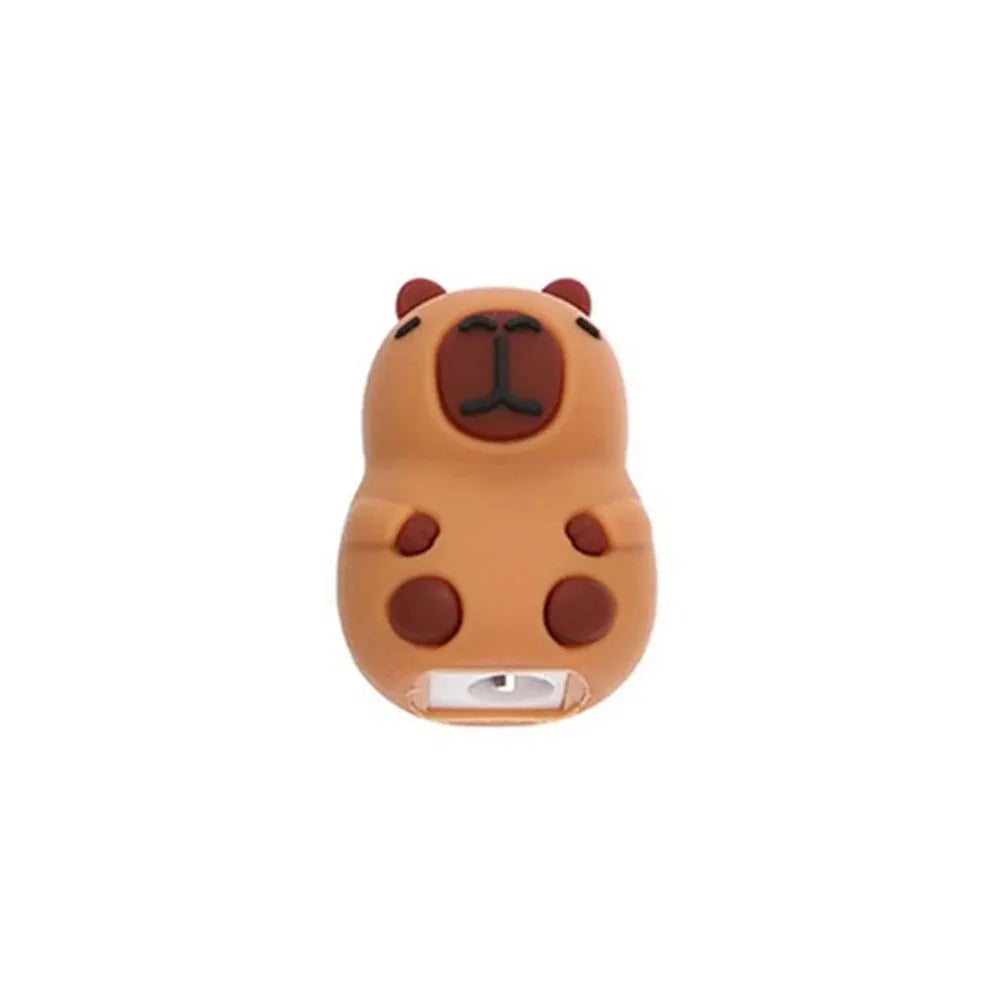 Cute Capybara Pencil Sharpener Single Hole Anime Capybara Pencil Cutter Cartoon Kawaii Pencil Cutting Tools School Supplies Oasis Select Style C