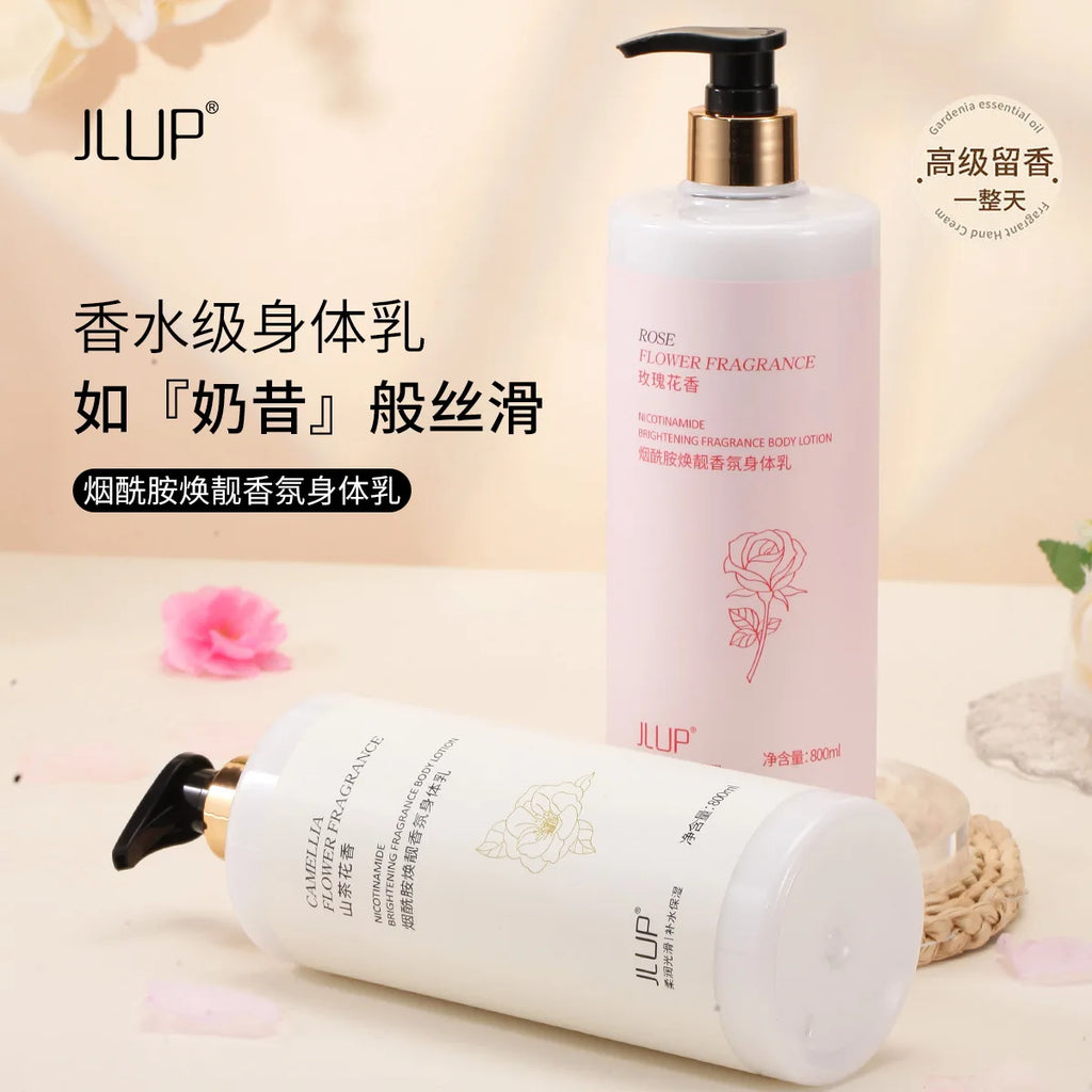 800ml Nicotinamide Body Lotion – Rose Scent, Hydrating & Brightening Body Moisturizer Lotion Oasis Select