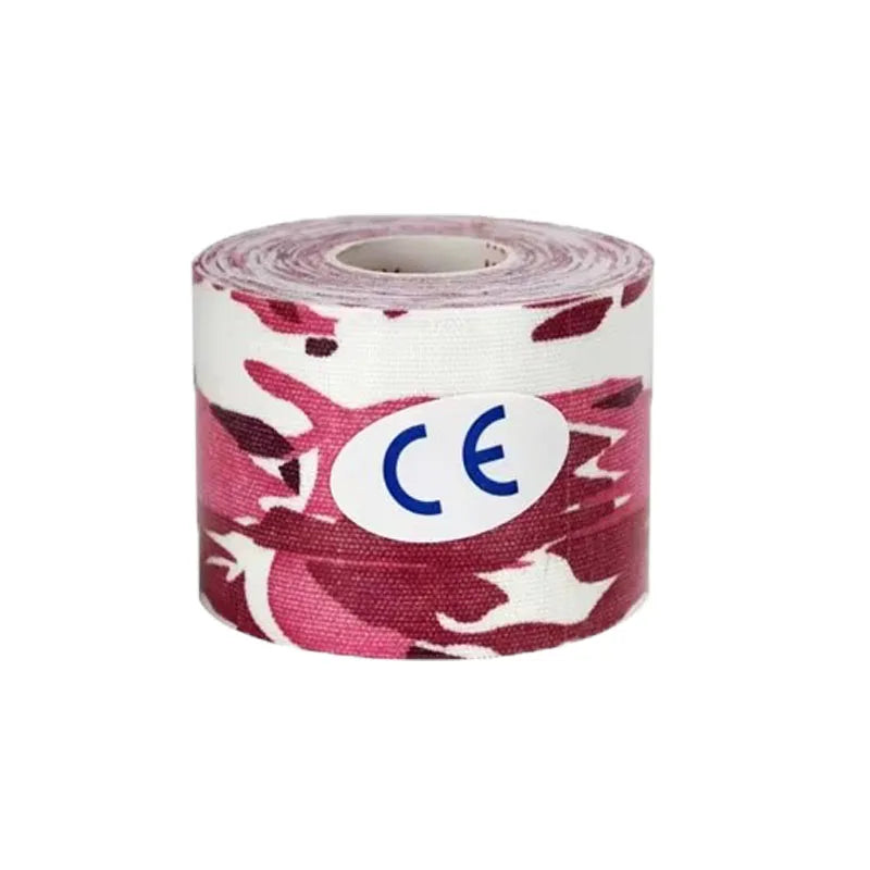 1/2/6pcs Kinesiology Tape Athletic Recovery Elastic Tape Kneepad Muscle Pain Relief Knee Pads Support For Gym Fitness Band Oasis Select 1pcs-Pink Camo 5cm
