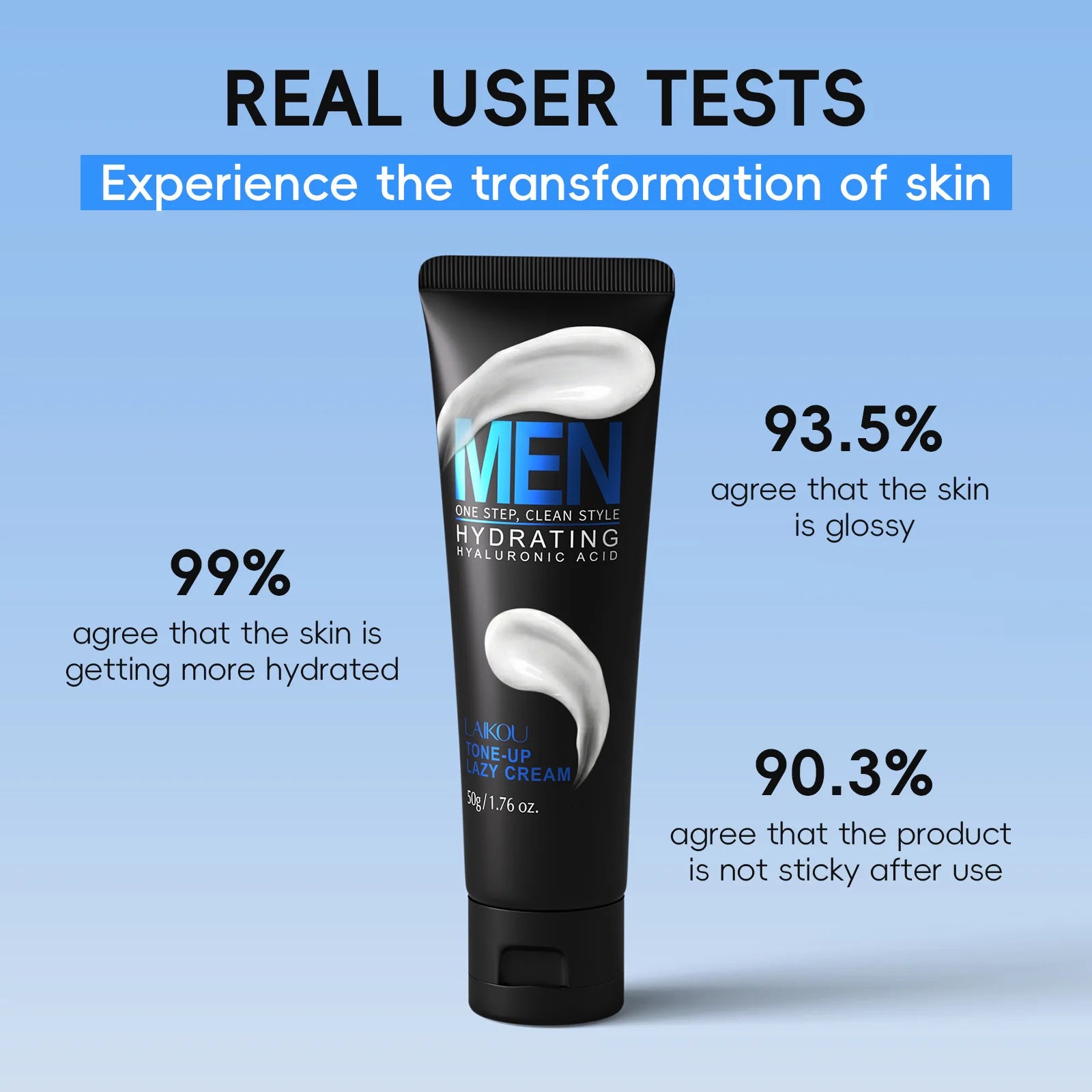 LAIKOU Men BB Cream – Tone Up, Brighten & Concealer 50g Men's BB Cream Oasis Select