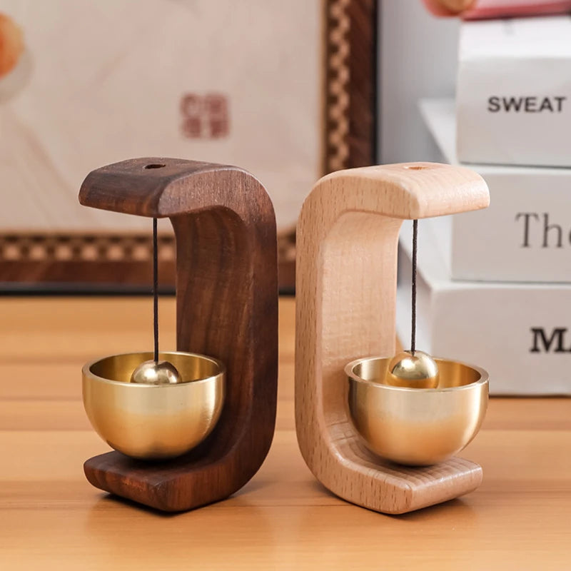 Hanging Decorations Japanese Wooden Wind Chimes Wireless Doorbell Entrance Door Bell Decorative Wind Bell for Home Opening Oasis Select