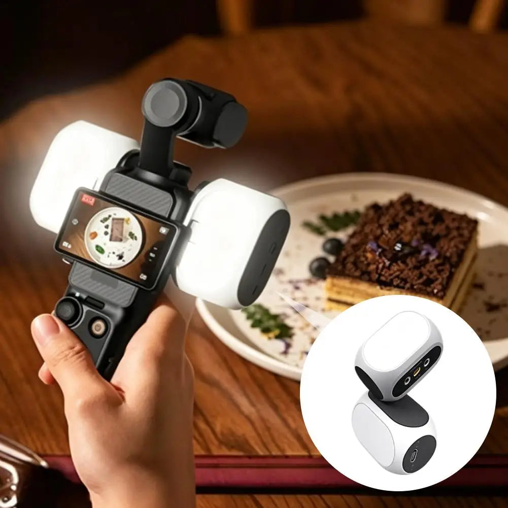 LED Light for DJI OSMO Pocket 3 Magnetic Fill Light Action Camera Adjustable Photography Lighting for DJI OSMO Pocket 4 Oasis Select