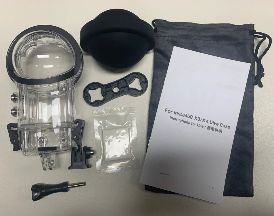 50M Waterproof Dive Case for Insta360 X5 X4 X3 Housing