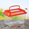 Portable Handheld Plastic Fish Tank Transparent Cutout Design For Turtle PetFish Oasis Select P1