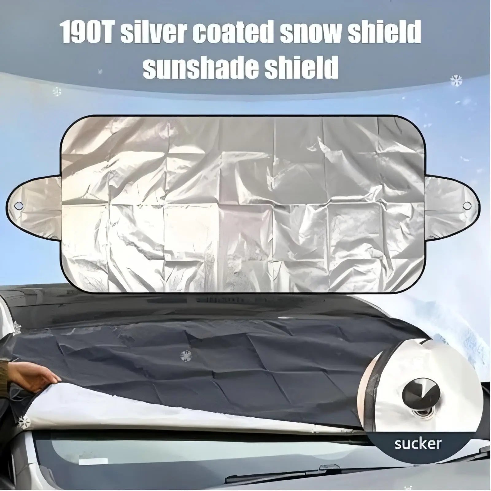 Car Windshield Cover – Windproof All-Weather Protector Against Frost, Rain & UV, Fits Most Cars & SUVs Oasis Select