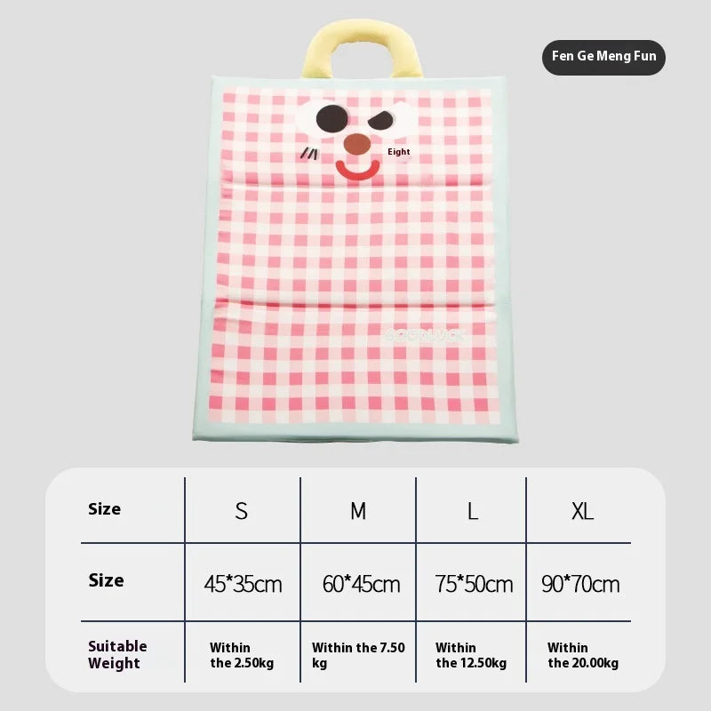 Dog Bed, Summer Cool Bed, Cat Cool Pad, Waterproof, All-season, Cat Cool Pad, Summer Cooling Wonder for Cats, Pet Ice Pad Pad Oasis Select pink L 75x50CM
