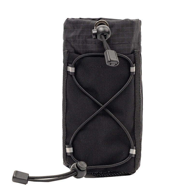 Outdoor Nylon Water Bottle & Phone Pouch | Hiking Storage Bag Outdoor Storage Pouch Oasis Select Black