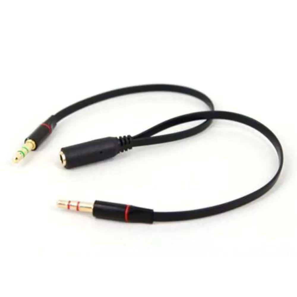 Headphone Micphone Earphone Audio Cable Y Splitter 3.5 mm Adapter Oasis Select