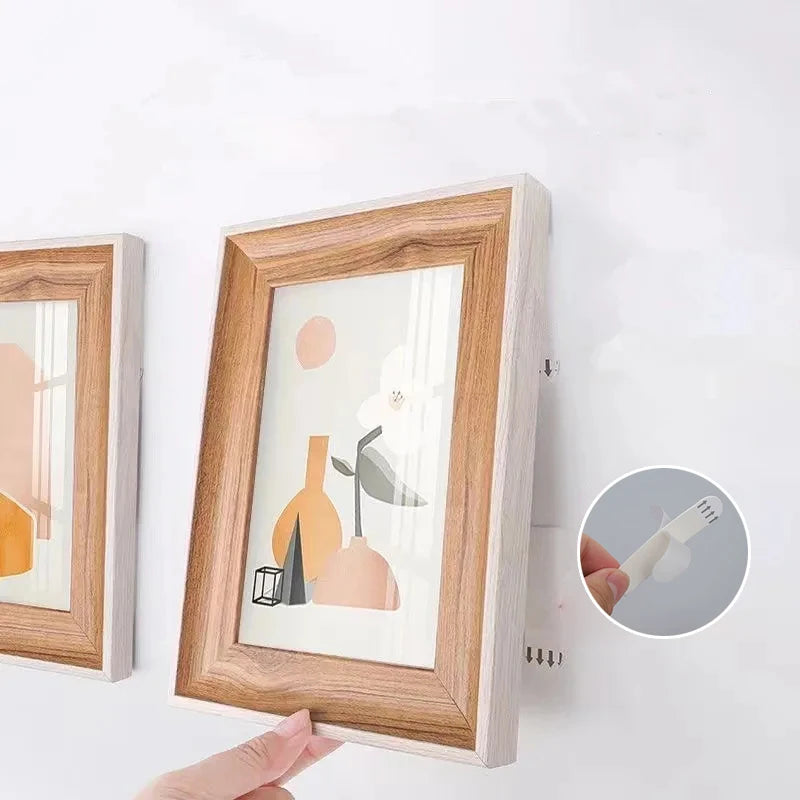 Punch-free Frame Tape Strips Assorted Mounting Self Adhesive Picture Frame Fixed Poster Wall Hook Decorate Fixing wall Hanger Oasis Select