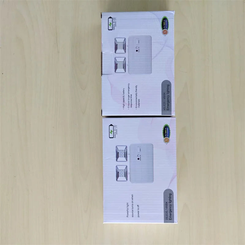 SHINEKNOT Dual-Head LED Emergency Light | 360° Rotatable