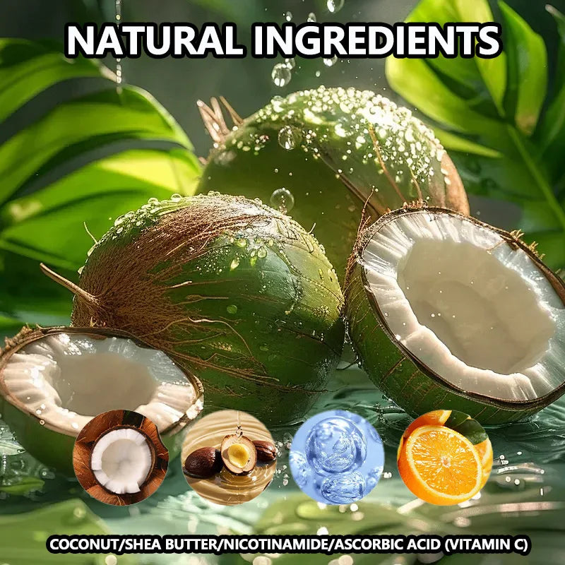 Coconut particle soap, gentle cleansing, bathes the whole body, softens rough skin, moisturizes and smooths the skin Oasis Select