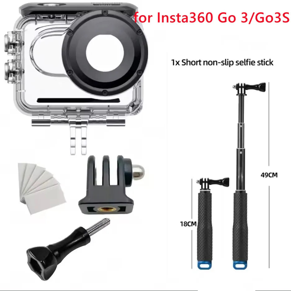 60M Waterproof Housing Case for Insta360 GO 3 & GO 3S