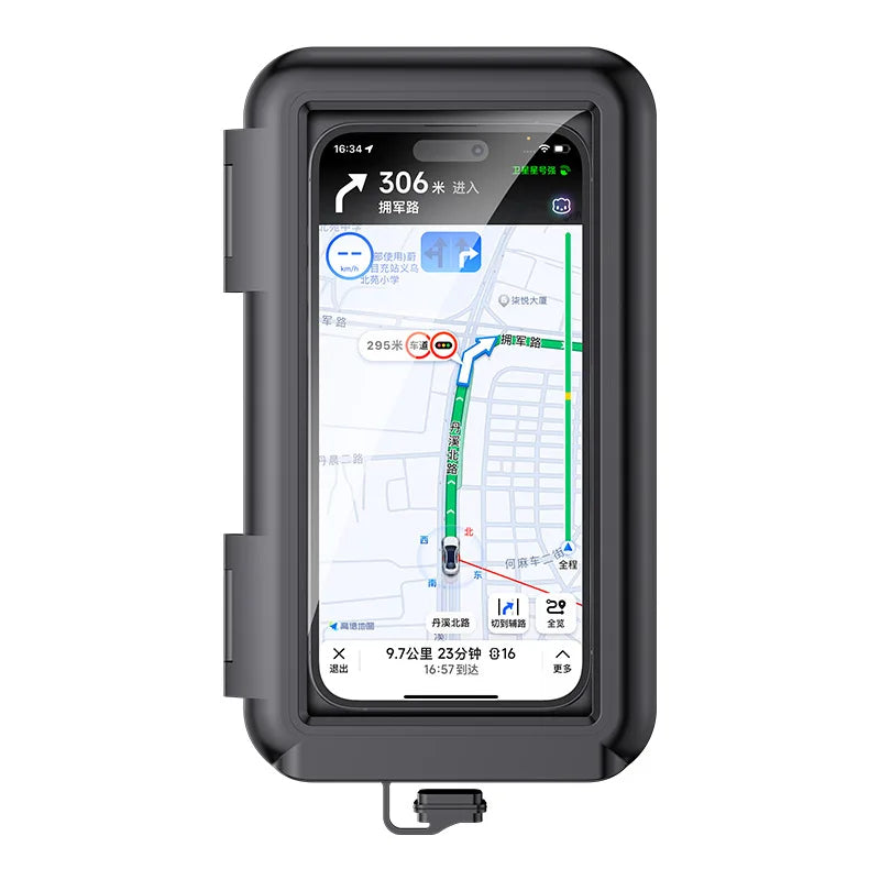 Motorcycle Phone Holder Support Moto Bicycle Waterproof Case Handlebar Stand Case Mount Waterproof Scooter Motorbike Phone Bag Oasis Select
