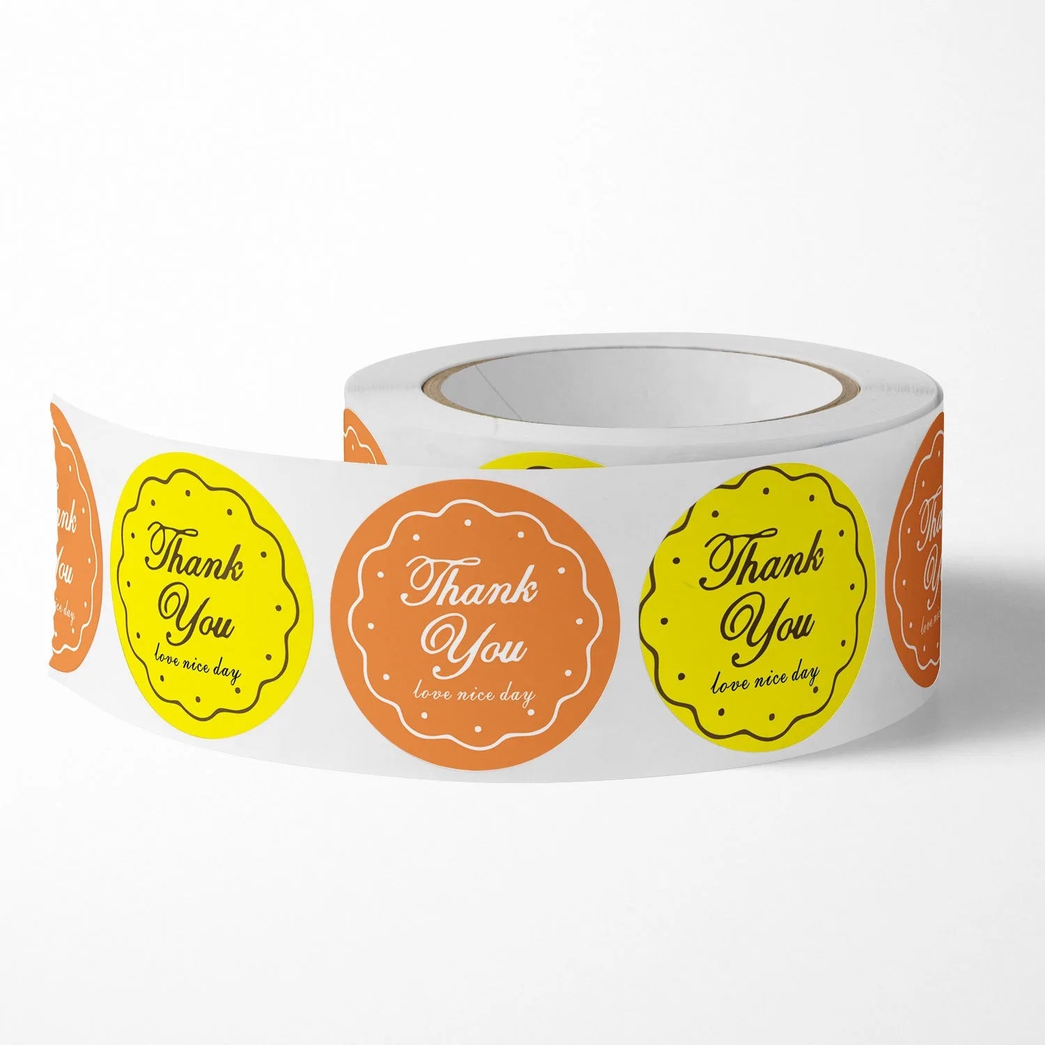 500pcs/roll label stickers, thank you floral stickers, gift decoration seal stickers labels decoration Oasis Select