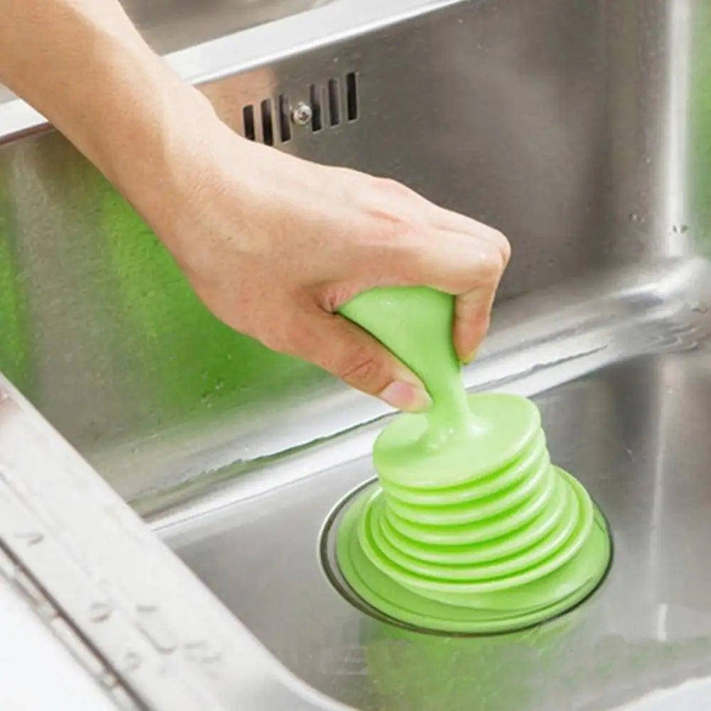 Heavy-Duty Toilet & Sink Plunger – Bellows Drain Dredge Tool