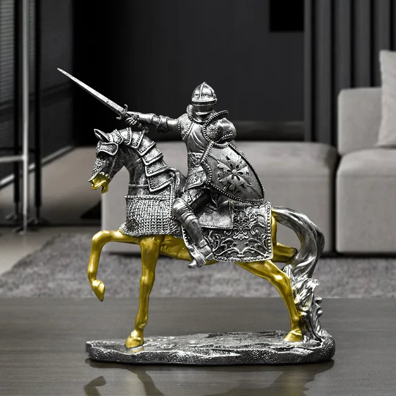 Nordic Vintage Knight Decoration Creative Living Room Office Decoration Home TV Cabinet Decoration Oasis Select