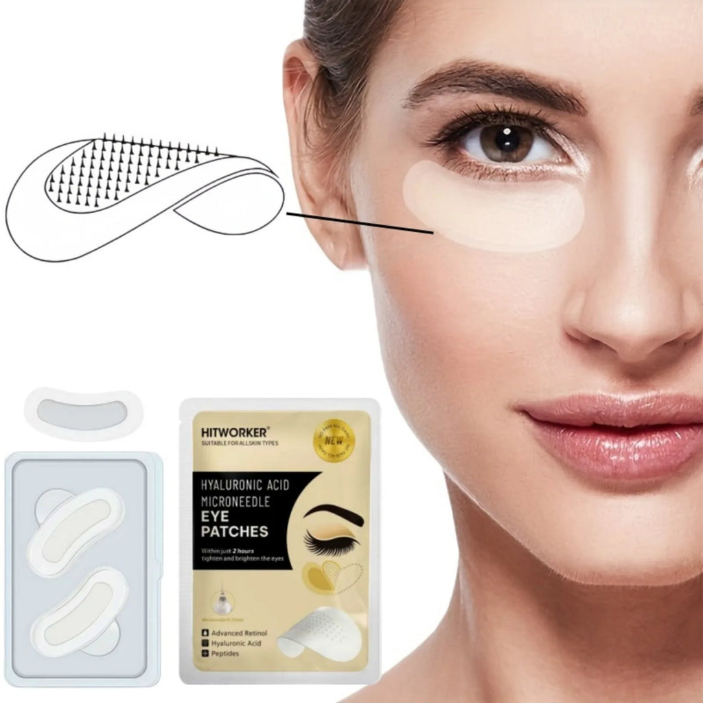 2-pack hyaluronic acid eye mask - provides moisture and nutrients to the skin, suitable for all people, gentle and non irritatin Oasis Select