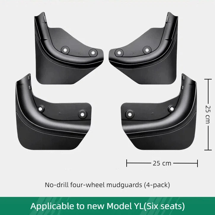 Mud Flaps for Model Y Model 3 Model YL Stay Clean Protect Paint Grade All Weather Splash Guards No Drilling Required Oasis Select Model YL