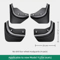 Mud Flaps for Model Y Model 3 Model YL Stay Clean Protect Paint Grade All Weather Splash Guards No Drilling Required Oasis Select Model YL