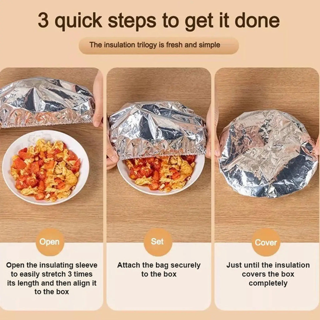 30-Pack Reusable Elastic Aluminum Foil Food Covers for Bowls Reusable Food Covers Oasis Select