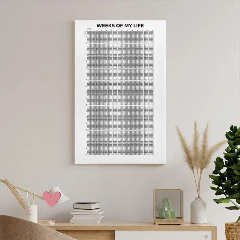 Week Of My Life Motivational Quotes 4000 Inspirational Life Decorations Calendar Wall Art Print Home Decor Oasis Select