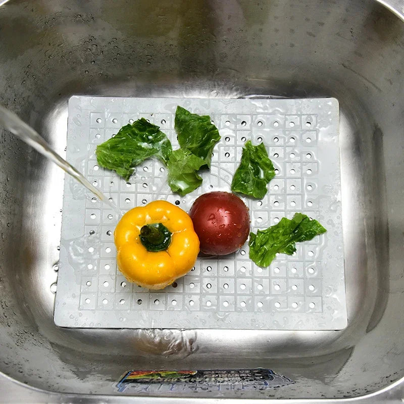 Quick Drying Sink Pad Sink Protector Kitchen Table Anti Slip TPR Sink Mat Dishes Heat Insulation Protector Bathroom Accessories Oasis Select