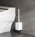 Toilet Brush, Shelf, No Punching, Household No Dead Ends, Toilet Brush, Toilet, Bathroom Toilet, Cleaning Artifact Oasis Select white toilet brush