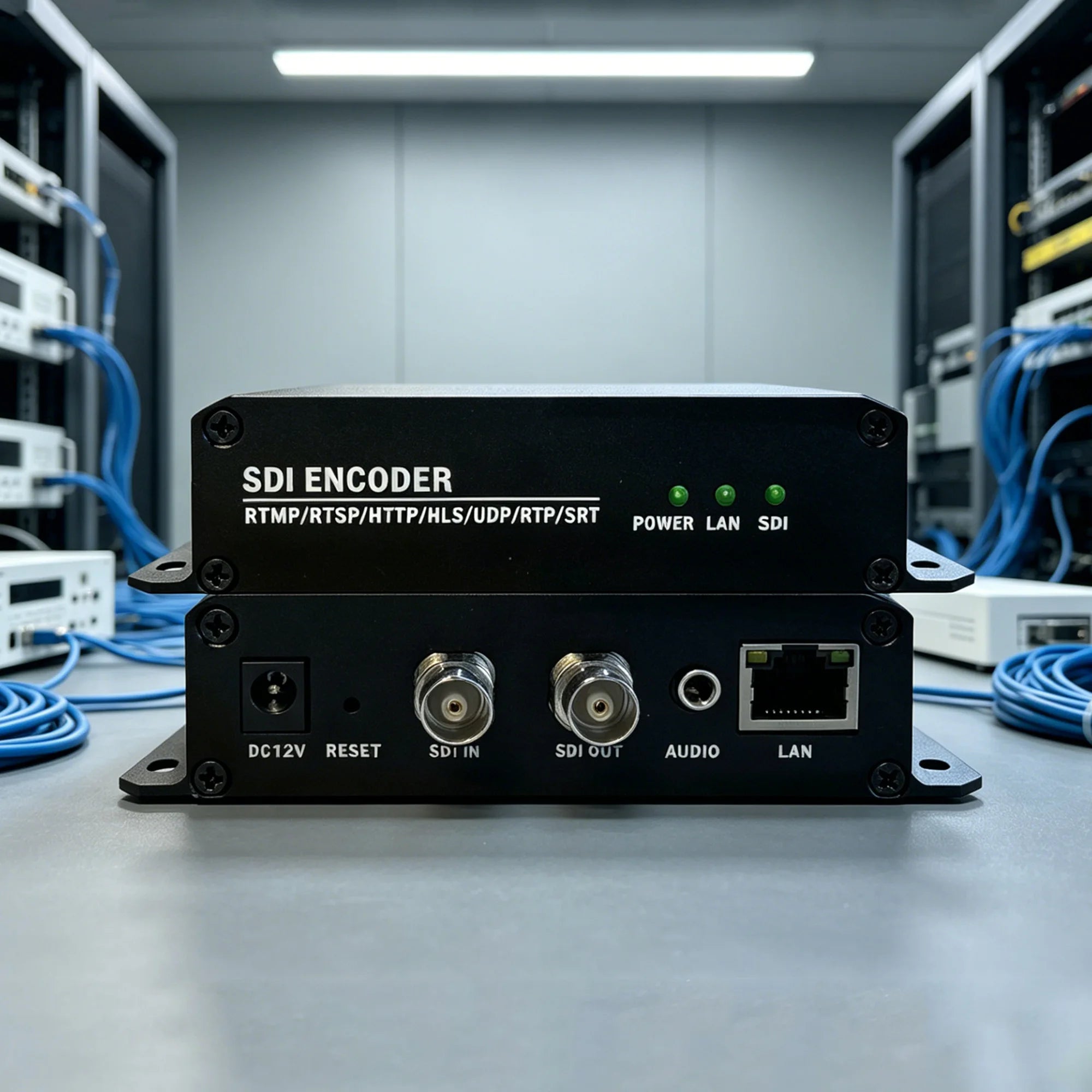 SDI real-time encoder with loop-out H.265 3G HD SD-SDI capture card Portable digital HD SDI camera-to-IP converter IPTV Oasis Select