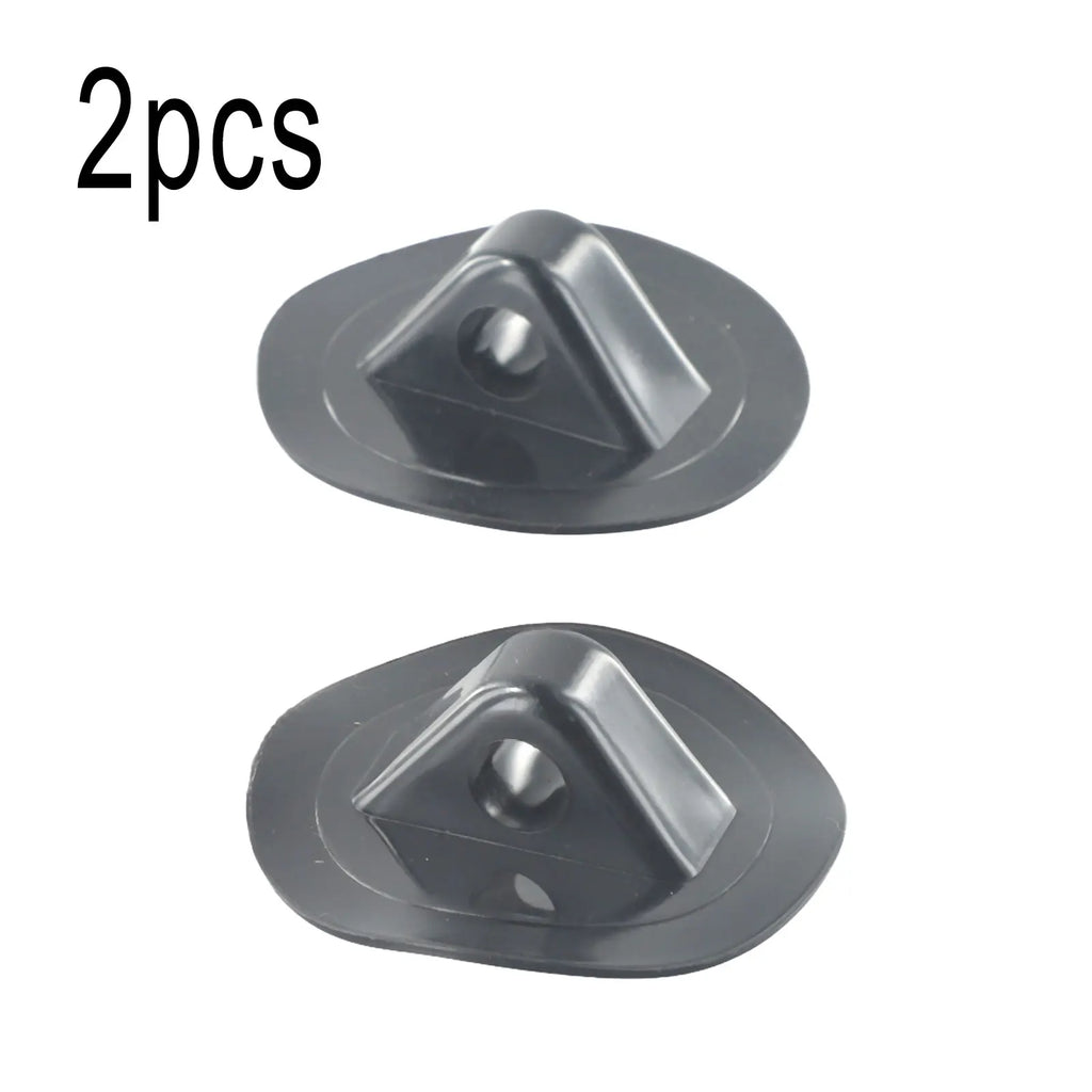 2 Pcs Inflatable Boat Safety Rope Buckle PVC Awning Buckle Anchor Rope Buckle 2X Black Grommets Durable Camping Accessories Oasis Select