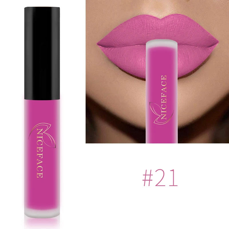 QiBest Matte Liquid Lipstick – Waterproof Long-Lasting Lip Gloss