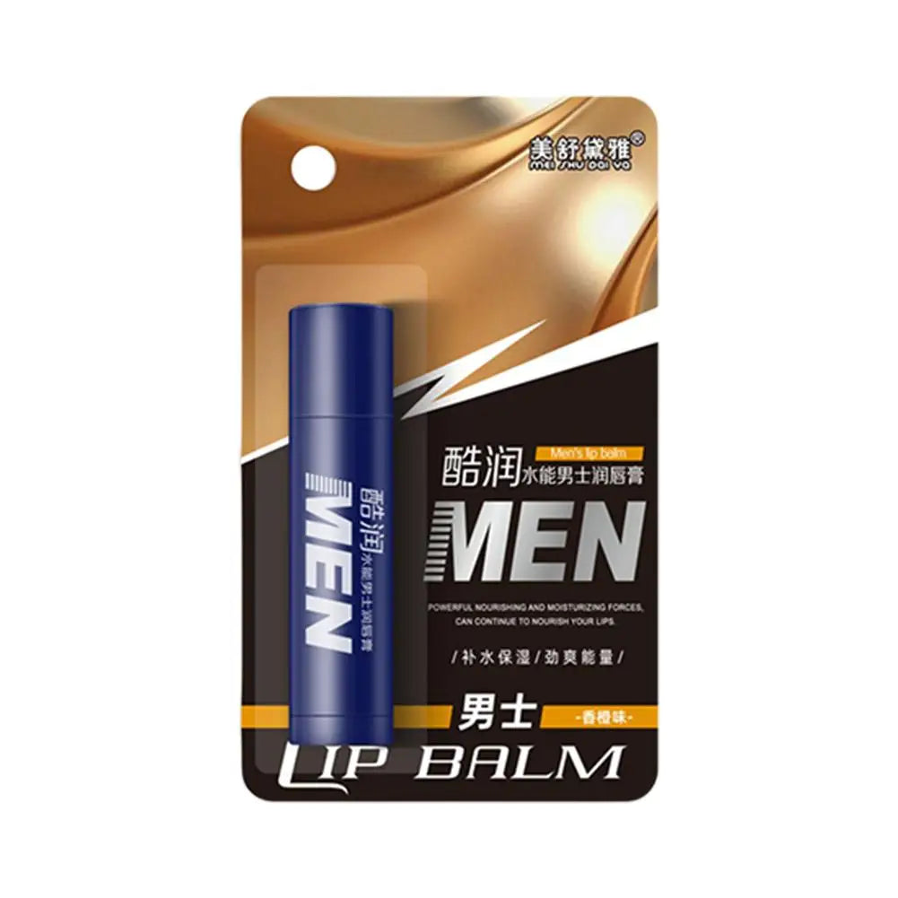 Men's Hydrating Lip Balm with Vitamin E – 4 Flavors Men's Lip Balm Oasis Select orange