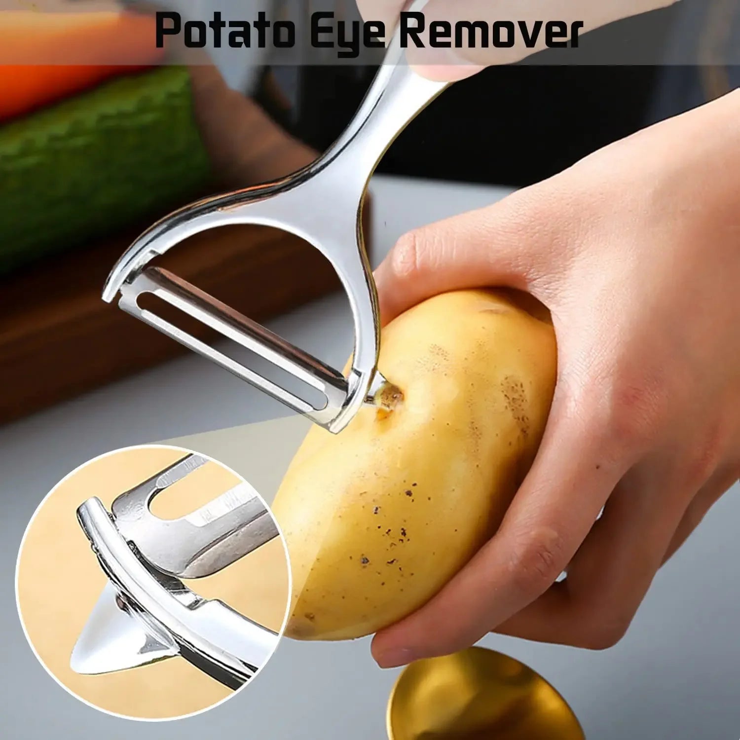 Stainless Steel Vegetable Peeler – Multi-Function Potato Peeler Vegetable Peeler Oasis Select