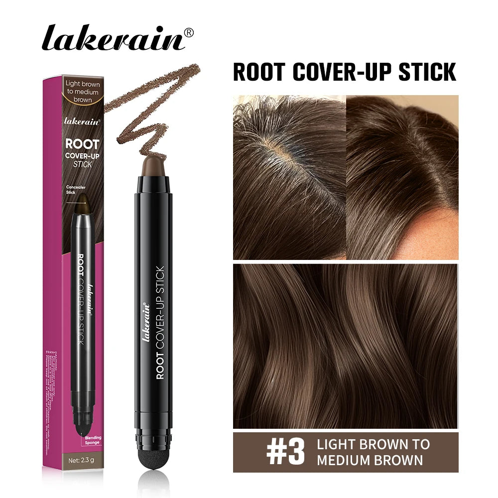 Lakerain Hair Dye Pen Men Women Precise Gray Coverage Stick Smudge-Resistant Long-Lasting Makeup Smooth Application Dye Stick Oasis Select P3
