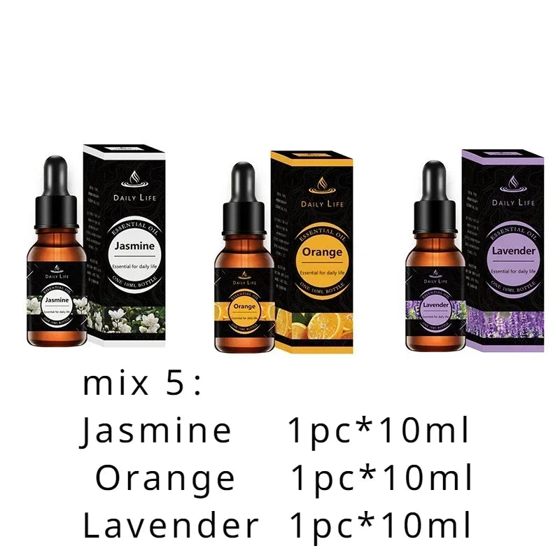 Water Soluble Aromatherapy Essential Oil Lavender Rose 10ML*3pcs for Humidifier Gypsum Expansion Stone Special Essential Oil Oasis Select mix 5 10ml