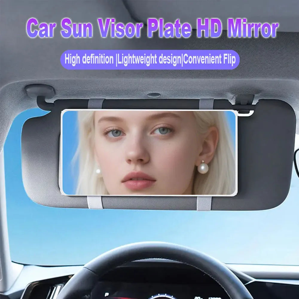 HD Car Sun Visor Makeup Mirror | Portable Vanity for SUV & Truck