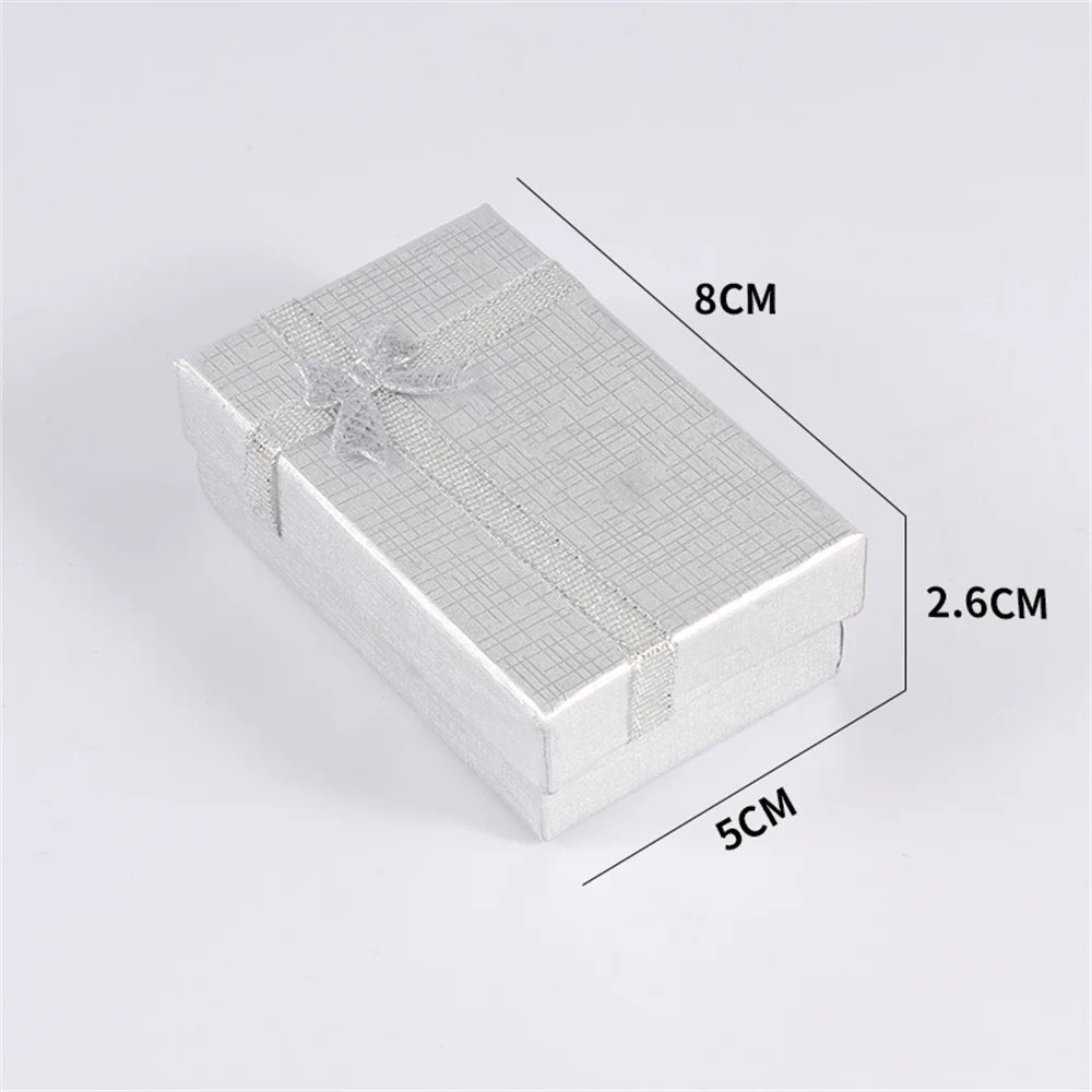 Jewelry Box For Engagement Ring Earrings Necklace Bracelet Bowknot Box Earrings Bracelets Boxes Shape Gift Packing Party Supply Oasis Select Silver Other