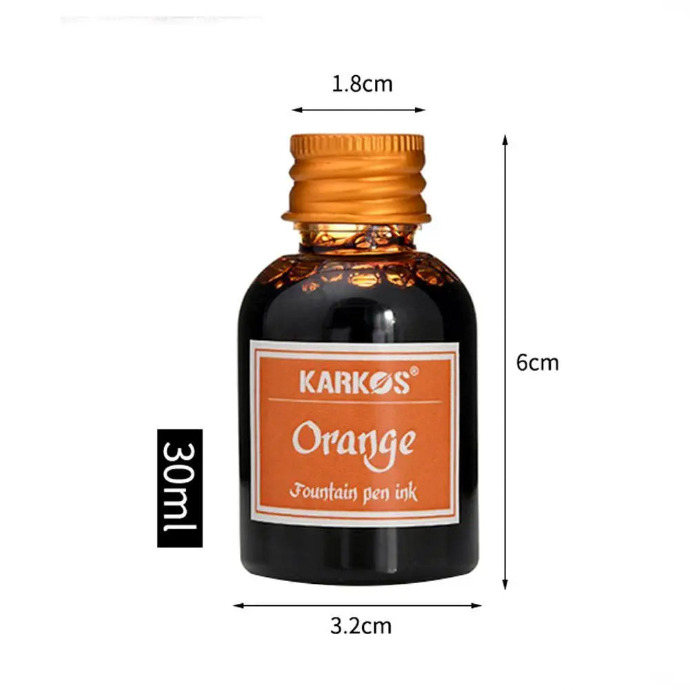 30ml Colorful Fountain Pen Ink | Calligraphy & Writing Refill