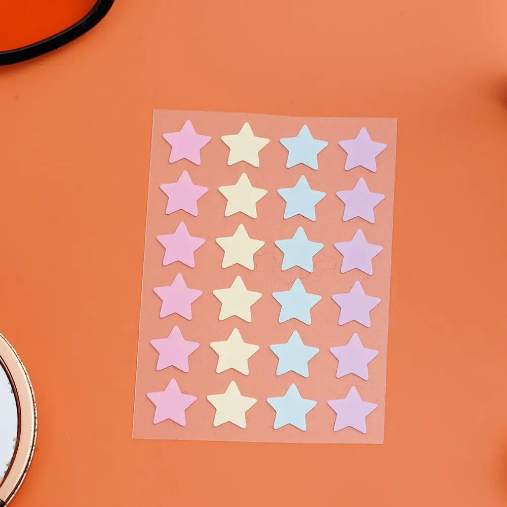 72 Counts Star Pimple Patch Acne Colorful Invisible Acne Removal Skin Care Stickers Concealer Face Spot Beauty Makeup Tool Oasis Select
