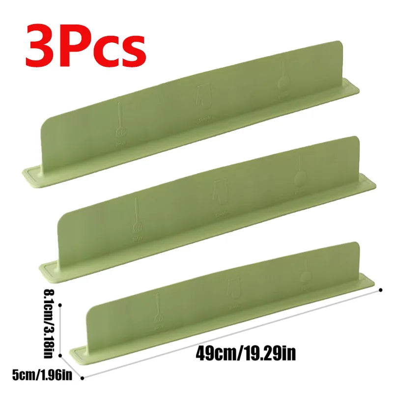 1PC/3PCS Silicone Sink Baffle Splash Guard Protect Cloth From Splashing Water Baffle Splash Protector For Washing Dishes tools Oasis Select Green 3PC