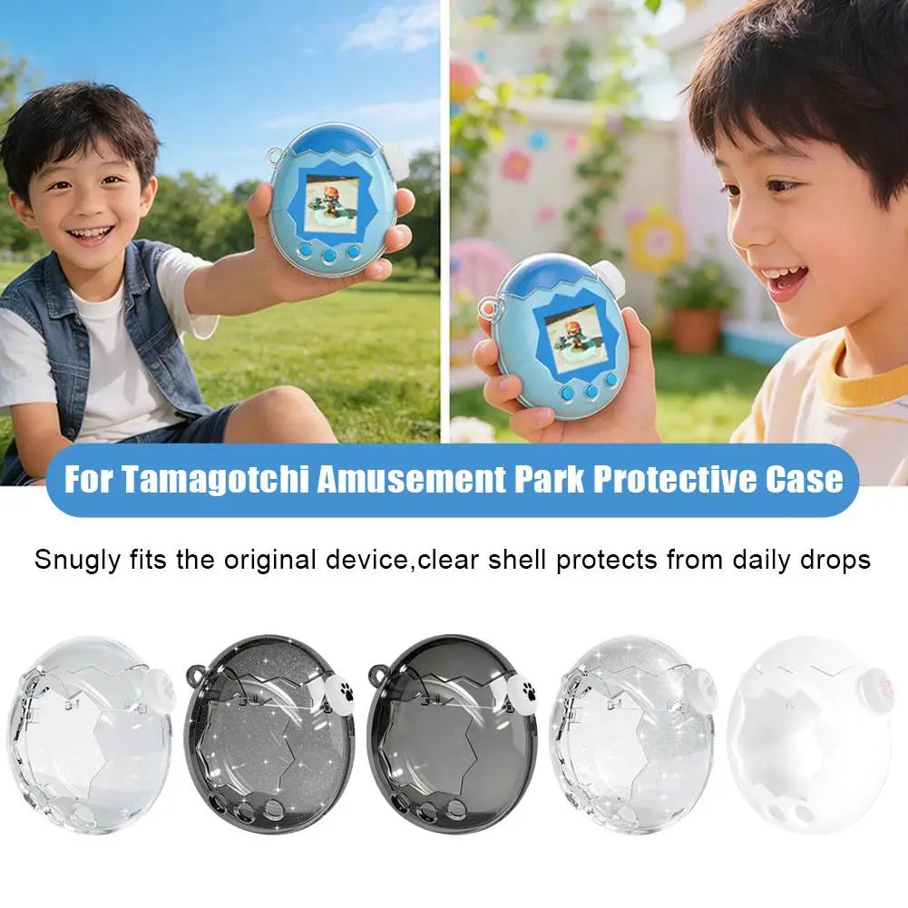 for Tamagotchi Paradise Electronic Pets Game Silicone Protective Cover Transparent Shockproof Anti-Scratch Game Console Cover Oasis Select